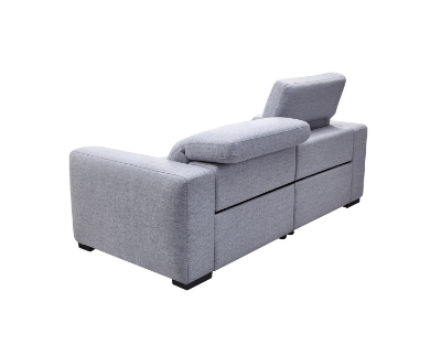 Picture of Divani Casa Bode - Modern Grey Fabric Sofa with 2 Recliners