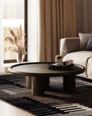 Picture of Modrest Strauss - Contemporary Brown Ash Round Coffee Table