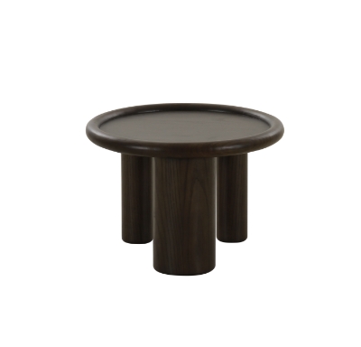 Picture of Modrest Strauss - Contemporary Brown Ash Round Tall End Table