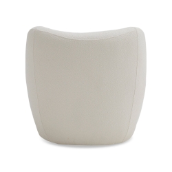 Picture of Divani Casa Duran - Contemporary White Fabric Accent Chair