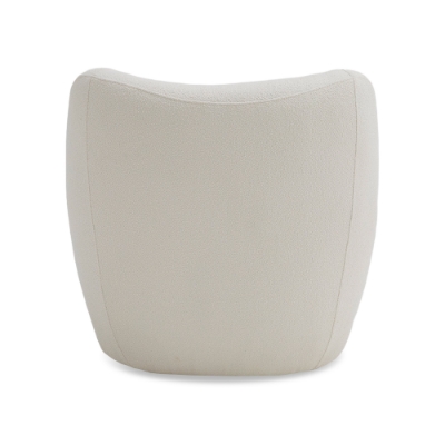 Picture of Divani Casa Duran - Contemporary White Fabric Accent Chair