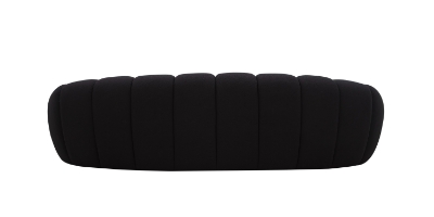 Picture of Divani Casa Yolonda - Modern Curved Black Fabric Sofa