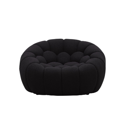 Picture of Divani Casa Yolonda - Modern Curved Black Fabric Chair