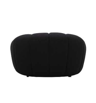 Picture of Divani Casa Yolonda - Modern Curved Black Fabric Chair