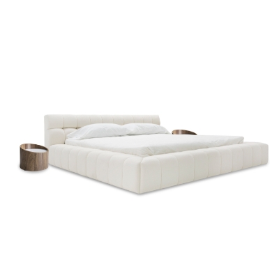 Picture of Divani Casa Tyree - Modern Tufted Off-White Fabric Bed