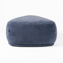 Picture of Divani Casa Kinsey - Modern Blue Large River Rock Ottoman