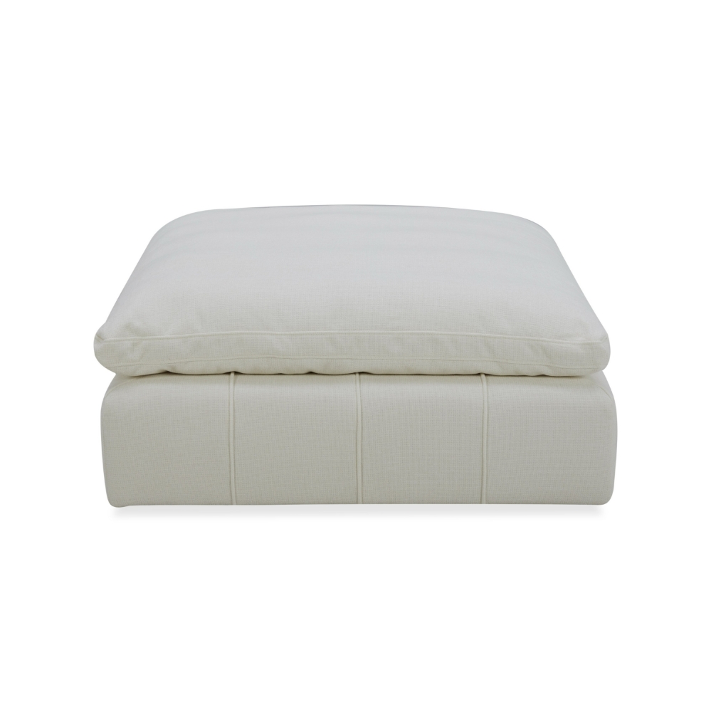 Picture of Divani Casa Vicki - Modern Off-White Fabric Ottoman