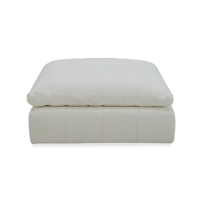 Picture of Divani Casa Vicki - Modern Off-White Fabric Ottoman