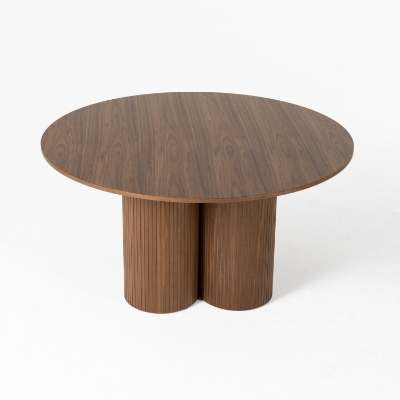 Picture of Modrest Depew - Mid-Century Modern Walnut Round Dining Table