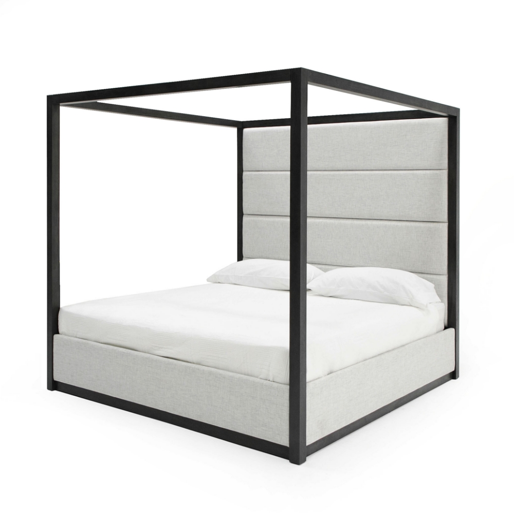 Picture of Modrest Manhattan - Contemporary Canopy Grey Bed -queen