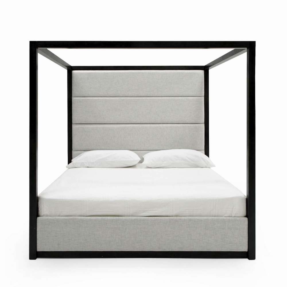 Picture of Modrest Manhattan - Contemporary Canopy Grey Bed -queen