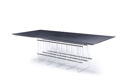 Picture of Modrest Inverness - Contemporary Black Oak + Acrylic Dining Table