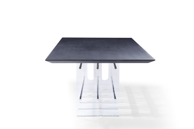 Picture of Modrest Inverness - Contemporary Black Oak + Acrylic Dining Table