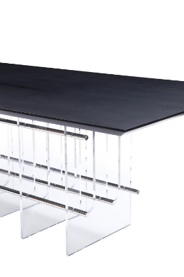 Picture of Modrest Inverness - Contemporary Black Oak + Acrylic Dining Table