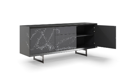 Picture of Modrest Hawick - Contemporary Dark Grey + Abstract White Paint Buffet