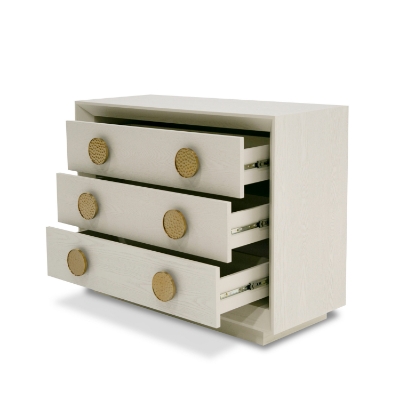 Picture of Modrest Marjorie - Modern Cream & Brushed Gold Nightstand