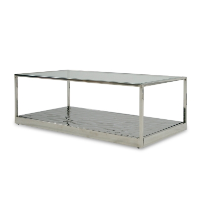 Picture of Modrest Braxton - Contemporary Clear Wave Glass Coffee Table