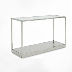 Picture of Modrest Braxton - Contemporary Clear Wave Glass Console Table