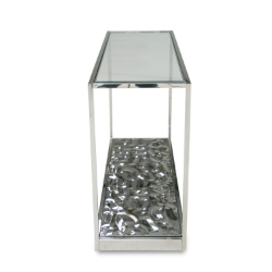 Picture of Modrest Braxton - Contemporary Clear Wave Glass Console Table