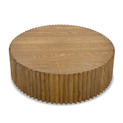 Picture of Modrest Espana - Modern Walnut Round Coffee Table