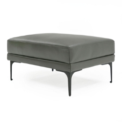 Picture of Divani Casa Jacoba - Modern Dark Grey Leather Rectangular Ottoman