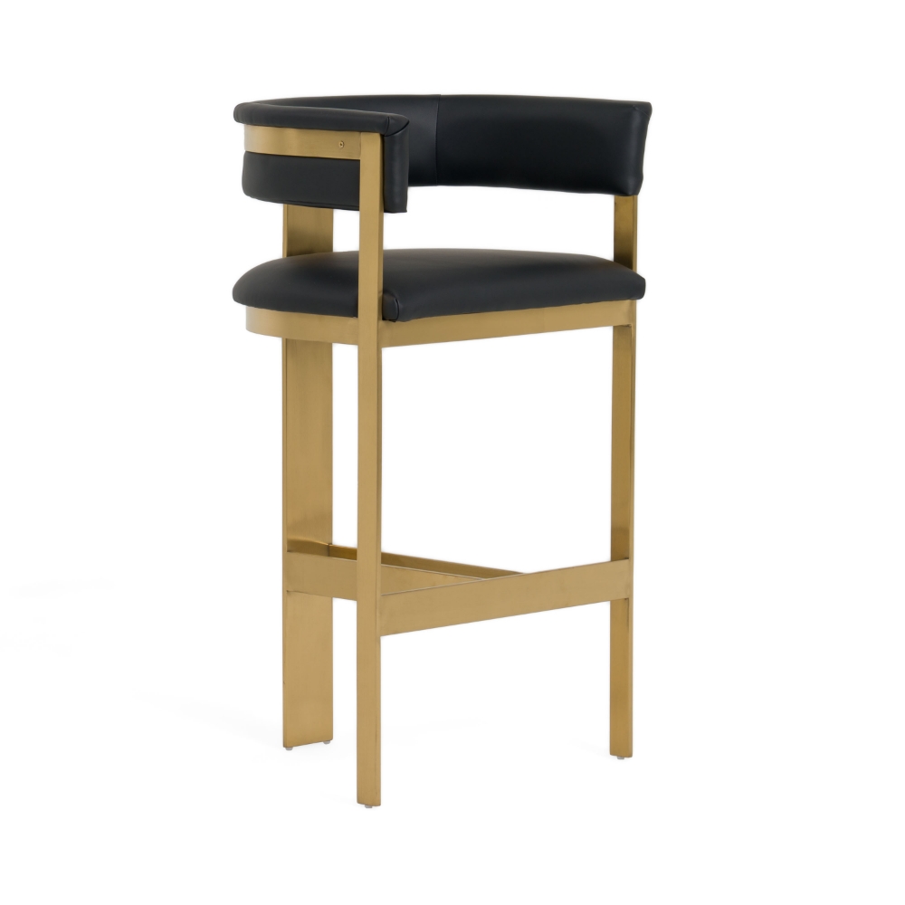 Picture of Modrest Boswell - Modern Black + Matte Gold Barstool