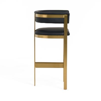 Picture of Modrest Boswell - Modern Black + Matte Gold Barstool