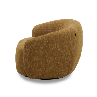 Picture of Divani Casa Norris - Modern Mustard Fabric Swivel Accent Chair