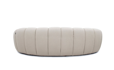 Picture of Divani Casa Yolonda - Modern Curved Beige Fabric Sofa