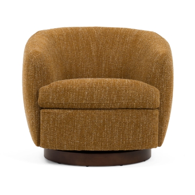 Picture of Divani Casa Wendt - Modern Mustard Fabric Swivel Accent Chair