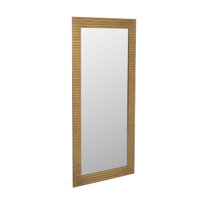 Picture of Modrest Glinda - Modern Brushed Brass Floor Mirror