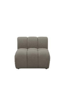 Picture of Divani Casa Juniper - Modern Grey Fabric Modular Armless Seat