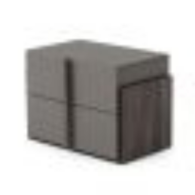 Picture of Nova Domus Lucia - Italian Modern Matte Grey / Elm Grey Bed + 2 Nightstands Set