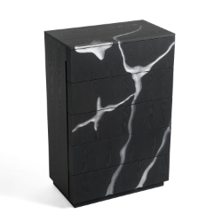 Picture of Modrest Aspen - Modern Matte Brown Ash & Silver Chest