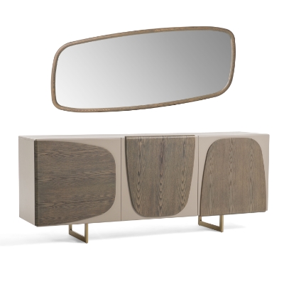 Picture of Modrest Wynetta - Modern Grey Ash Buffet Mirror