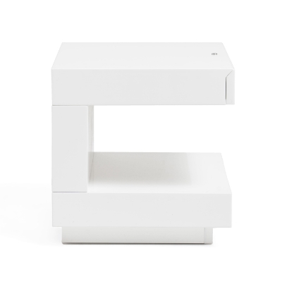 Picture of Modrest Esso Modern White Glossy Nightstand