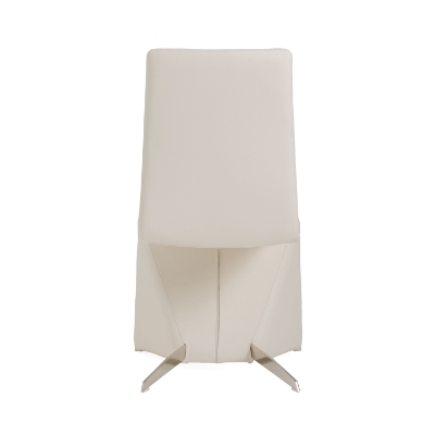 Picture of Nisse - Contemporary White Leatherette Dining Chair (Set of 2)