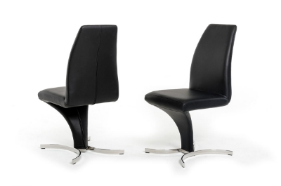 Picture of Nix - Modern Black Leatherette Dining Chair (Set of 2)