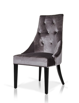 Picture of Charlotte - Grey Velour Dining Chair (Set of 2)