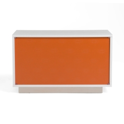 Picture of A&X Victoria Modern White Crocodile Nightstand