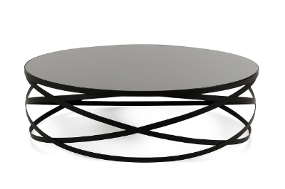 Picture of Modrest Wixon Modern Black Round Coffee Table