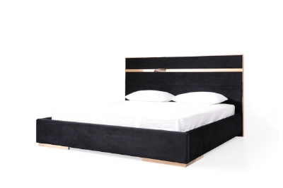 Picture of Nova Domus Cartier Modern Black & Rosegold Bedroom Set