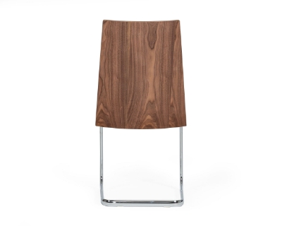 Picture of Morgan - Modern White & Walnut Dining Chair (Set of 2)