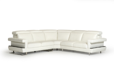 Picture of Lamod Italia Crosby - Italian Modern White Leather Sectional Sofa