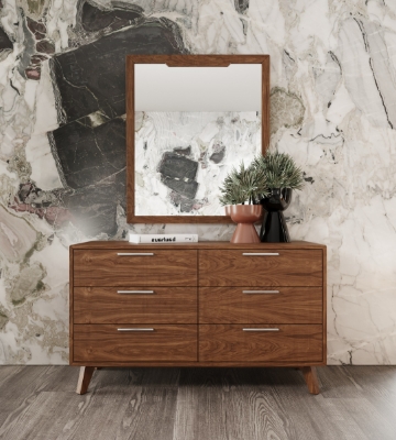 Picture of Nova Domus Soria Mid-Century Walnut Mirror