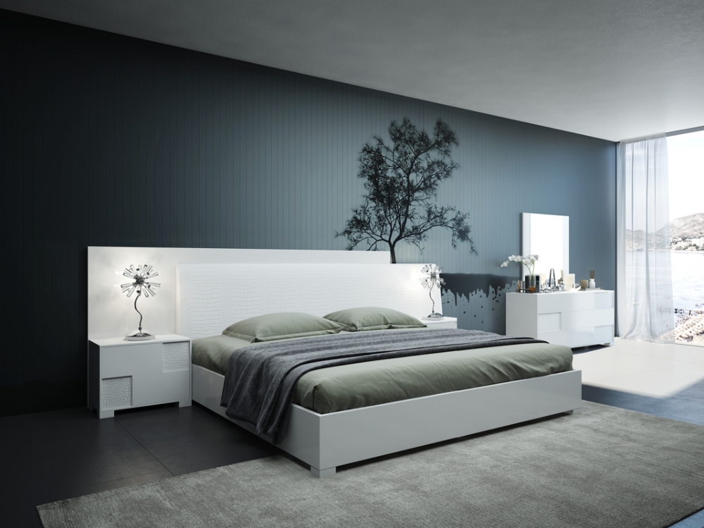 Picture of Modrest Monza Italian Modern White Bed