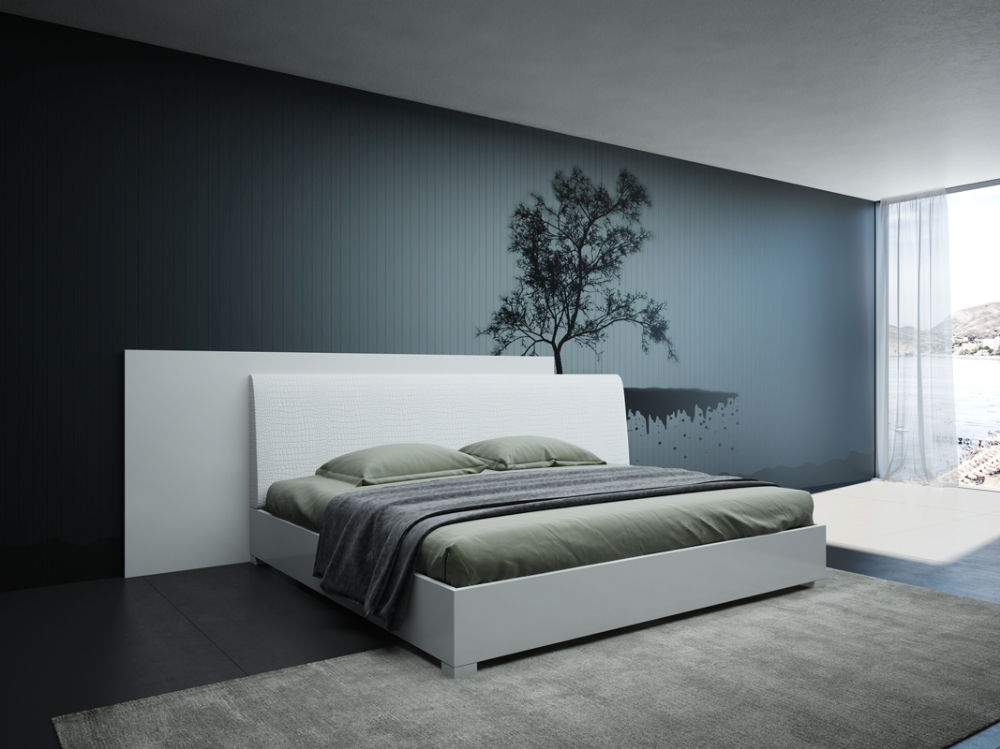 Picture of Modrest Monza Italian Modern White Bed