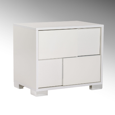 Picture of Modrest Monza Italian Modern White Nightstand