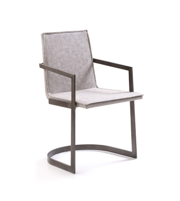 Picture of Jago - Modern White Wash Grey Dining Chair