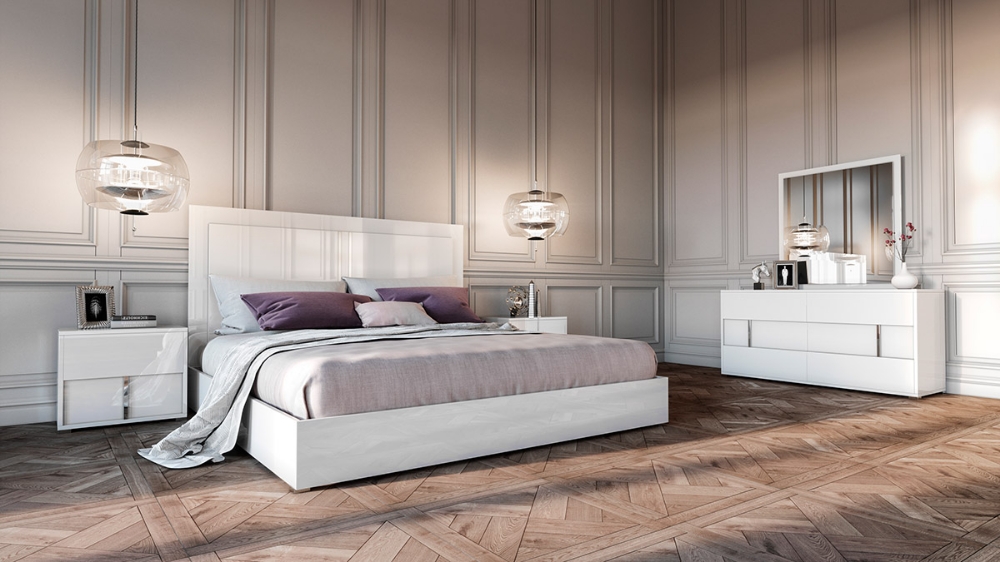 Picture of Modrest Nicla Italian Modern White Bed